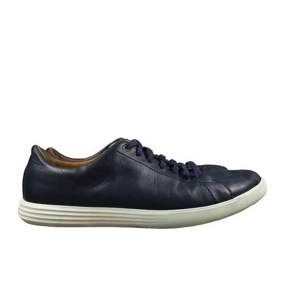 Cole Haan Shoes Men 10 Sneaker Oxford Grand Os Crosscourt Leather Lace Up Casual - Picture 1 of 11